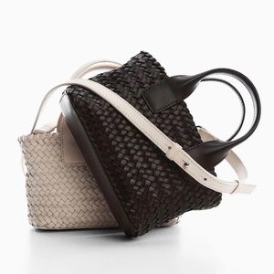 Braided Leather Crossbody Bag